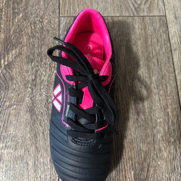 Girls Vizari Soccer Cleats, Size 1, Black and Pink, worn once on artificial turf - Picture 7 of 8
